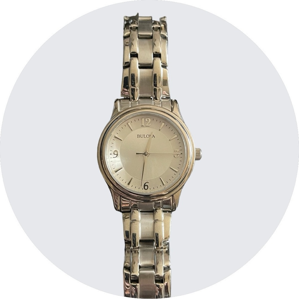 EUC - Bulova Women’s Stainless Steel Quartz Watch